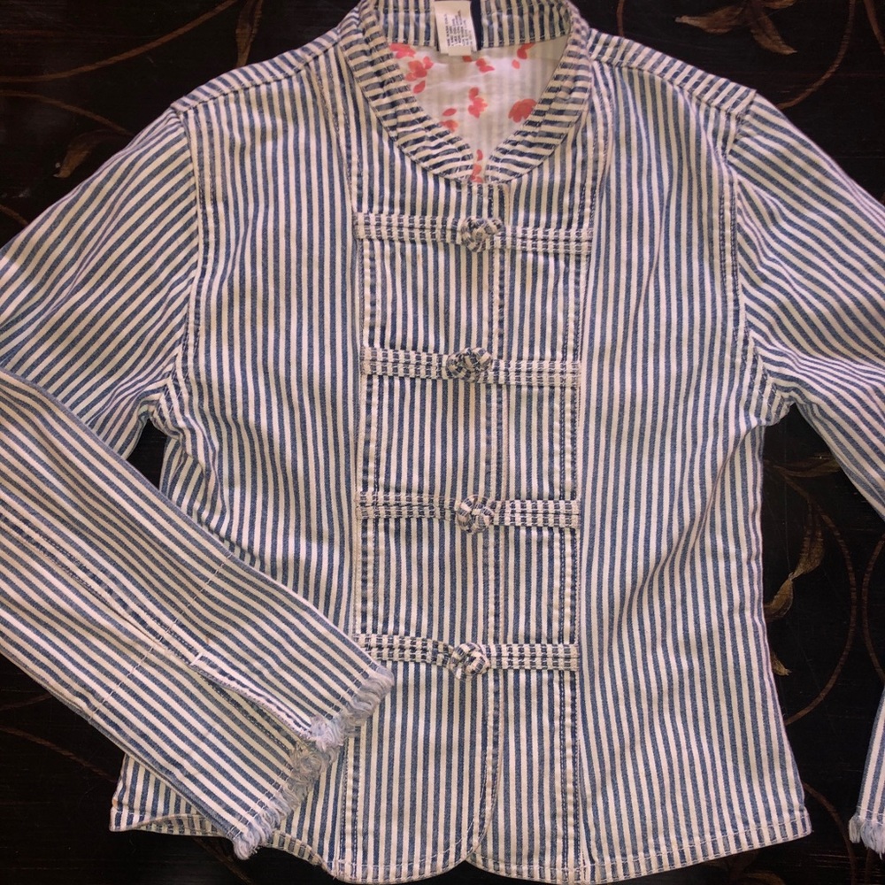 Gap denim blazer girls size M (7/8) adorable!